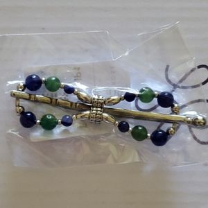 Lilla Rose CAROLINE Flexi Flip size Small Blue & Green